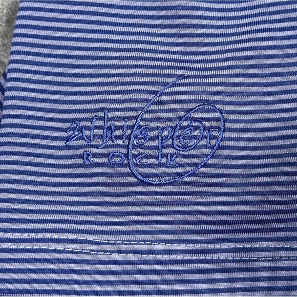 Greyson Saginaw Polo Shirt Men’s L Blue Striped Whisper Rock Golf Performance - Picture 5 of 9